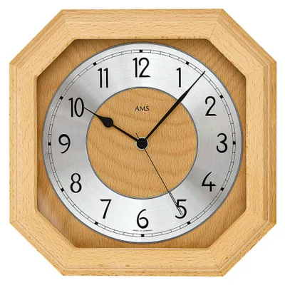 Produktbild von AMS Funk-Wanduhr, Funkwerk, 26x26x5cm, 5864/18