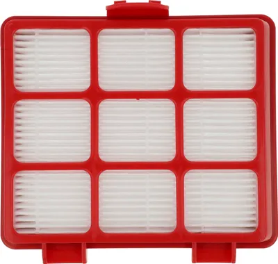 Produktbild von vhbw Staubsaugerfilter kompatibel mit Beko VCO 32804 AW, VCO 32818 WR Staubsauger - Abluftfilter Rot Schwarz Weiß