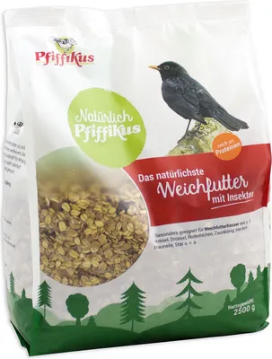 Produktbild von Natürlich Pfiffikus Weichfutter mit Insekten 2,5kg