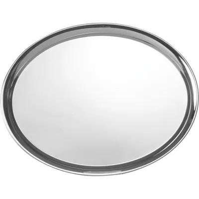 Produktbild von Serviertablett, Gastro, oval, 28,5 x 22 cm, Edelstahl, glänzend