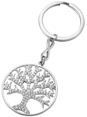 Produktbild von Julie Julsen Schlüsselanhänger 925/- Sterling Silber 8cm silber Zirkonia weiß 148000035-1