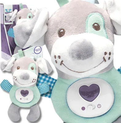 Immagine prodotto di WOOPIE BABY Peluche interattivo per neonati con luci e suoni – Cagnolino ninna nanna