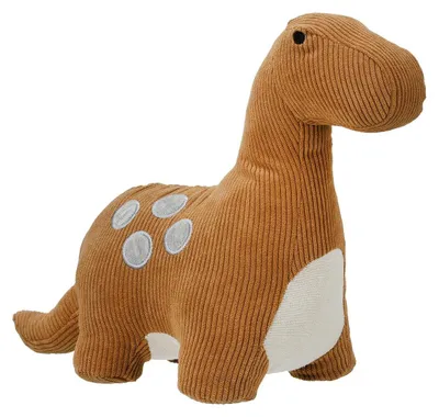 Produktbild von Lukki Türstopper aus Cord mit Dinosaurier-Motiv, 38 x 14 x 25 cm, hellbraun