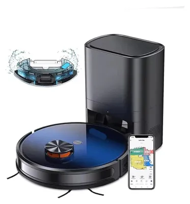 Image de Aspirateur robot avec technologie lidar - Robot nettoyeur à serpillière - Aspirateur - Robot aspirateur - 2-en-1 : aspirateur et serpillère