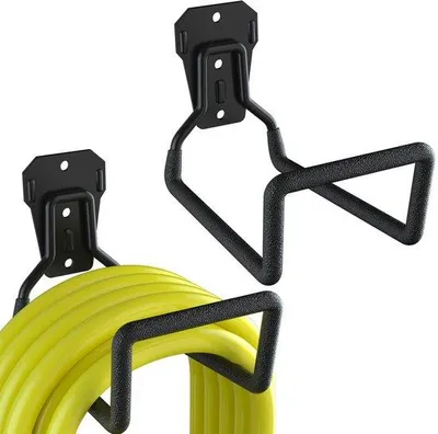 Produktbild von Wandhalterung für Gartenschlauch, robuste Schlauchaufroller für den Garten, wasserdichte Schlauchhalterung, stabil und langlebig, ideal für Gartenarbeit und den Außenbereich