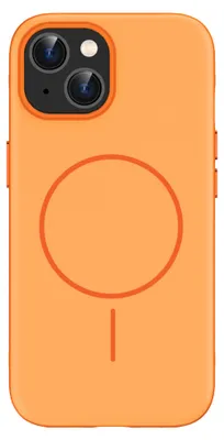 Productafbeelding van imoshion Color Backcover met Thin MagSafe Ring voor de Apple iPhone 15 - Oranje