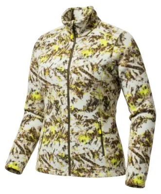 Produktbild von Jack Wolfskin Moonrise Aop Damen Fleece Jacke Sweatjacke Winter Braun Größe S