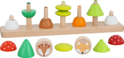 Produktbild von goki Farben- und Formensortierspiel Kleine Waldfreunde