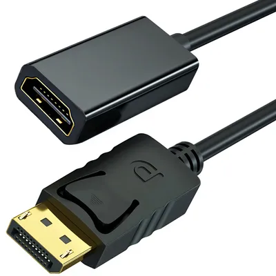 Zdjęcie produktu dla Adapter Displayport do HDMI Konwerter DP komputer HDMI monitor Adapter DP HDMI Wysokiej jakości złote styki Obsługa 1080p Full HD 60Hz Retoo