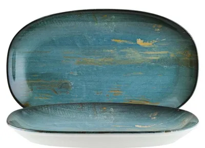Productafbeelding van Madera Mint, gourmet schaal, plat, ovaal, 24x14 cm - 12 stuks