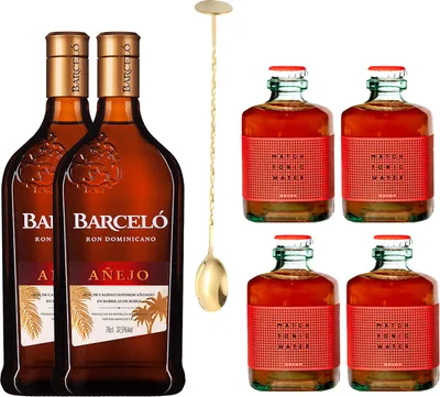 Image de Pack 2 botellas de Barcelo & Match Rhum République dominicaine 220 cl 37.5 %