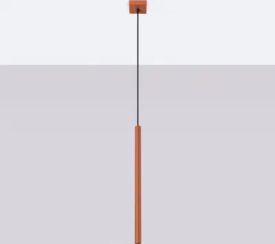 Produktbild von Pendelleuchte PASTELO 1 roter Ocker 1xG9 8W Stahl 114x8x8cm Sollux Lighting