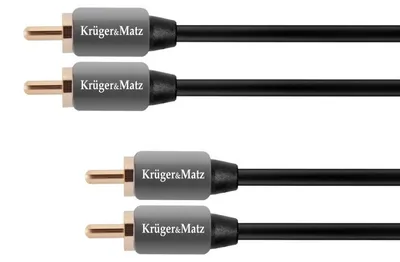 Obrázek produktu pro Kabel Audio Kruger&Matz KM0303 2RCA-2RCA Cinch 0,5m