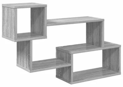 Image de vidaXL Étagère suspendue, support mural, gris Sonoma, 87 x 20 x 55 cm