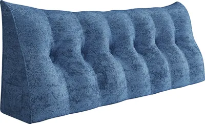 Image de Grand coussin ergonomique de tête de lit Coussin cunéiforme en velours, coussin de lecture, coussin cunéiforme, coussin de dos, coussin de repos, coussin décoratif