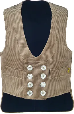 Produktbild von Job Zunftweste Trenkercord braun mit Nierenschutz 54