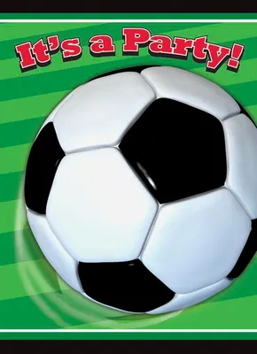 Productafbeelding van Voetbaluitnodigingen, 8 stuks, kleurrijk - universele maat