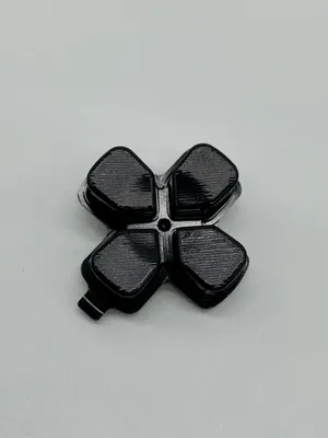 Produktbild von PlayStation 5 DualSense PS5 Controller Stick Thumbstick Joystick Kappen Knöpfe Alu Metall: Steuerkreuz Schwarz