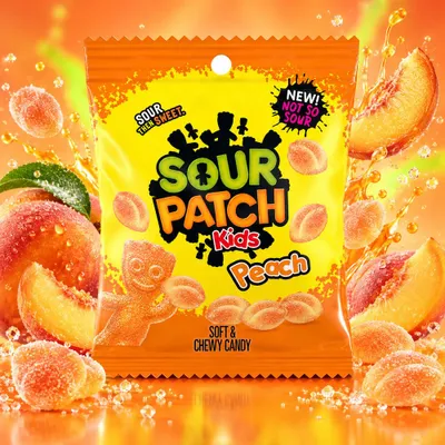 Immagine prodotto di Sour Patch Kids, gusto pesca, 101g