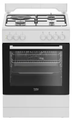 Image de Cuisinière mixte 2900w blanc - Beko - FBS63031WCS -