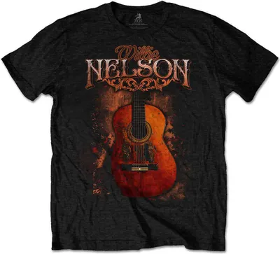 Productafbeelding van Willie Nelson T-shirt met korte mouwen, zwart, maat L