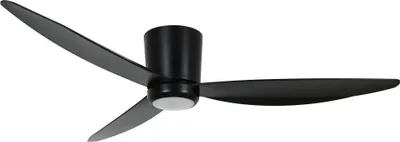 Produktbild von Energiespar Deckenventilator mit LED Beleuchtung und Fernbedienung Array Schwarz 137 cm
