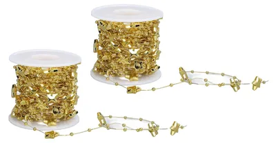 Sternengirlande 10 m, Gold, 2 Rollen à 10 m, schneidbar