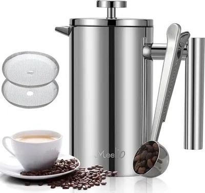Obrázek produktu pro Malá konvice na kávu French Press 1 l z nerezové oceli