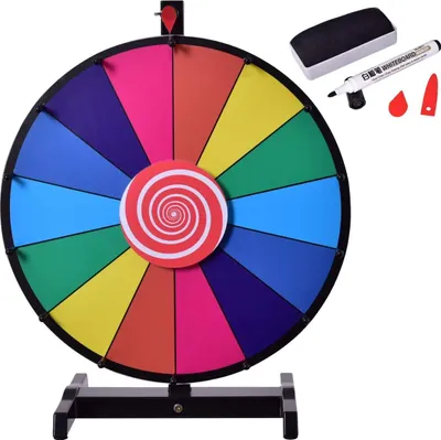 Produktbild von GOPLUS Glücksrad 18" 24" Lotteriespiele Preisrad Glückspiel (18")