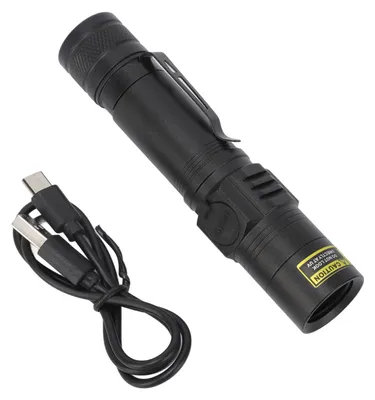 Imagen del producto de Linterna LED UV de luz negra, 365 nm, recargable, de bajo consumo, detector portátil de luz negra para la detección de escorpiones
