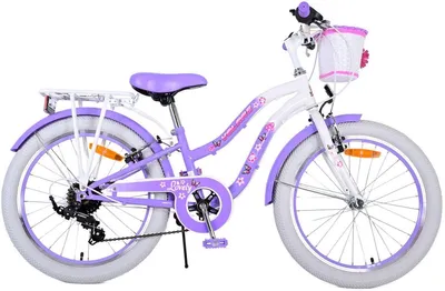 Image de Volare Lovely vélo enfant - Filles - 20 pouces - Violet - 7 vitesses