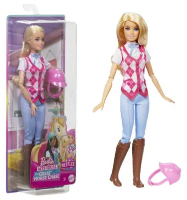 Produktbild von Barbie Mysteries: Das geheimnisvolle Pferdeabenteuer Barbie Malibu (mit Reitkleidung und Zubehör)