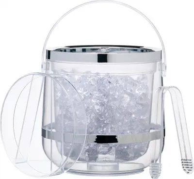 Produktbild von OUTLET BarCraft KitchenCraft KitchenCraft  Doppelwandig de Acryl mit Zange und transparentem Deckel
