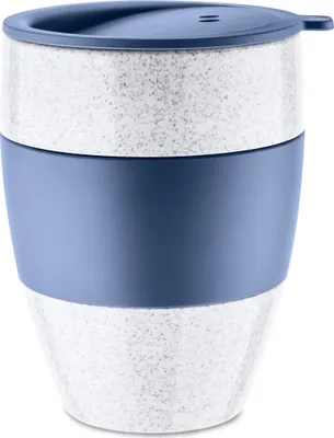 Produktbild von koziol Aroma To Go 2.0, Einzelbild, 0,4 l, Blau, Weiß, 1 Stück(e), 92 mm, 97 mm