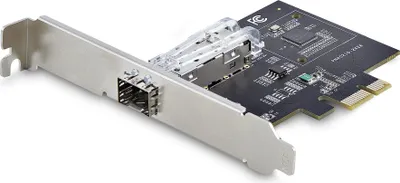 Zdjęcie produktu dla StarTech.com P011GI-NETWORK-CARD, Wewnętrzny, Przewodowa, PCI Express, Włókno, 1000 Mbit/s, Czarny
