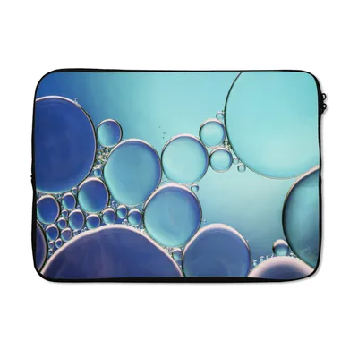 Produktbild von MuchoWow® Laptop Hülle 14 ZollBlasen - Blau - Wasser Laptoptasche - Laptoptasche - Stoßsicher - Schutzhaube