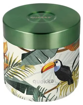 Produktbild von Quokka WHIM TROPICAL | THERMOBEHÄLTER AUS EDELSTAHL FÜR ESSEN 604 ML