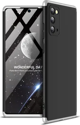 Produktbild von Für Samsung Note 20/Anmerkung 20 Ultra/M31S Handyhülle 360 Grad Full Protection Case Silber schwarz silber
