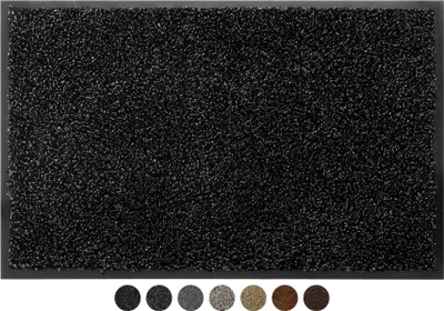 Produktbild von Primaflor Schmutzfangmatte FLEXI - Schwarz/Grau - 40x60cm - 6 Farben & 2 Größen - Strapazierfähige Türmatte, Rutschfester Türvorleger, Sauberlaufmatte