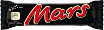Produktbild von Mars Riegel Milchschokolade gefüllt mit Candy Creme und Karamell 51g