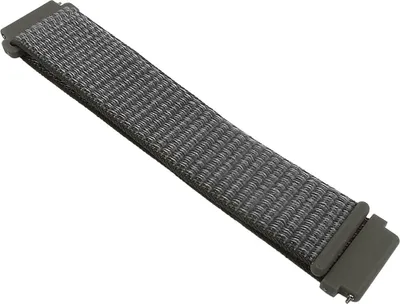 Produktbild von Herzog Uhrenarmband 22mm grau Nylon > Easy Click Federstege