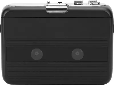 Obrázek produktu pro Přenosný kazetový přehrávač Bluetooth Kazetový přehrávač FM rádio s funkcí AutoReverse (černý)
