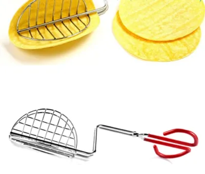Taco-Schalen-Zange aus Edelstahl, 34 cm, für selbstgemachte Tacos