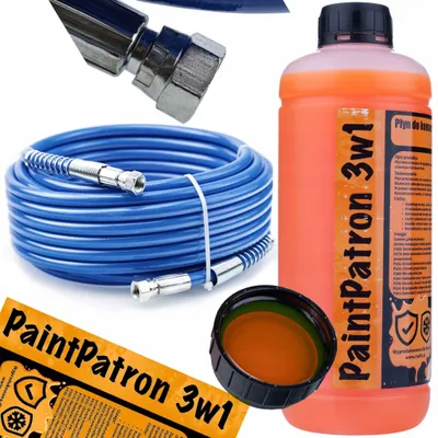 Obrázok produktu pre Rosfix TPU Vláknová Hadica na Striekanie Farieb 30 m Modrá + PaintPatron 3v1 1 l Čistiaca a Údržbová Kvapalina pre Striekacie Pištole