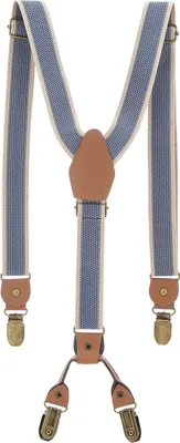 Produktbild von Hosenträger Y Form Vintage Braun Beige Blau