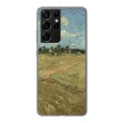 Produktbild von MuchoWow® Handyhülle Schutzhülle Hülle für Samsung Galaxy S21 Ultra Gepflügte Felder - Vincent van Gogh Silikon Softcase Handy Hülle - Mobiltelefon