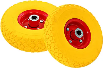 Produktbild von vidaXL Sackkarrenräder 4 Stk. PolyurethanVollgummireifen 3.00-4