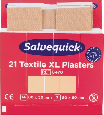 Immagine prodotto di Cerotti Salvequick 6470 tessuto grande 21 pezzi/confezione.