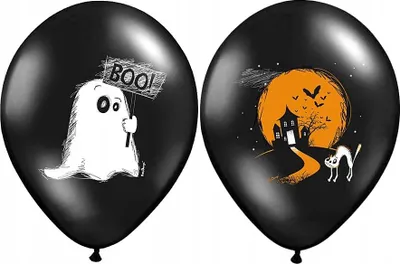 Obrázek produktu pro Balónky s potiskem HALLOWEEN "Ghost" - 1 ks.