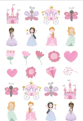 Produktbild von Pretty Princess Tattoobogen 25 Motive